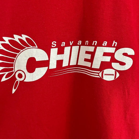 Vintage 90’s Savannah Chiefs Football T - Picture 2 of 6